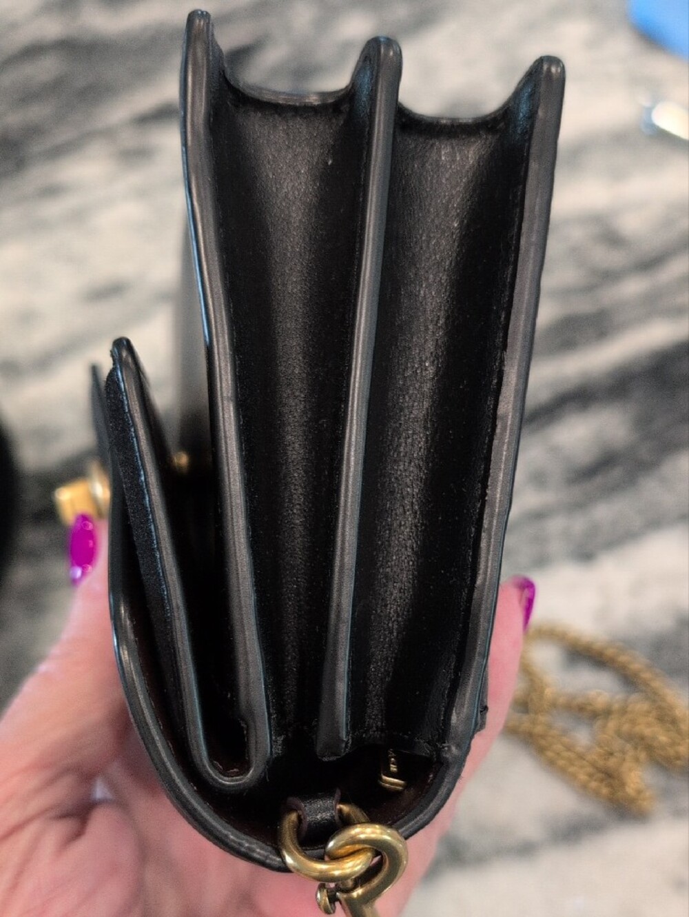 Coach Astor Refined Calf Leather Clutch Crossbody Bag - Picture 9 of 11